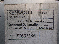 KENWOOD E222S / CD / 1DIN オーディオ